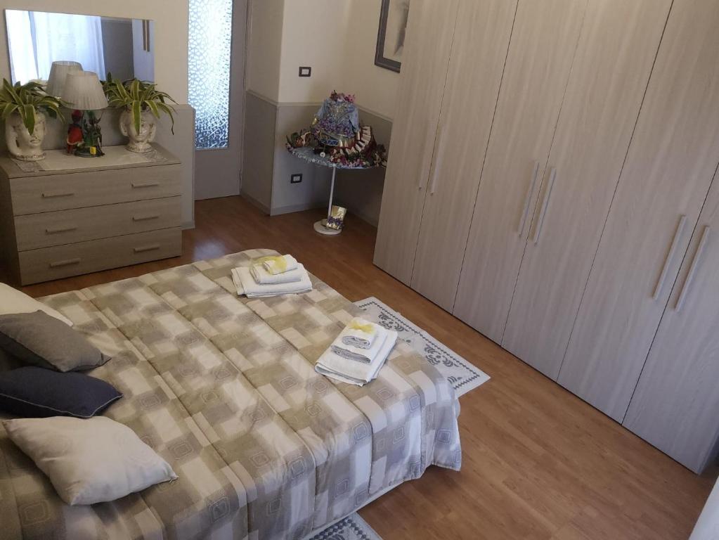 Posteľ alebo postele v izbe v ubytovaní Appartampeppe