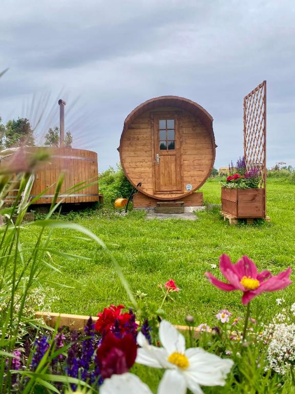 Zahrada ubytování Stand-up tent and Sauna, farm experience BB
