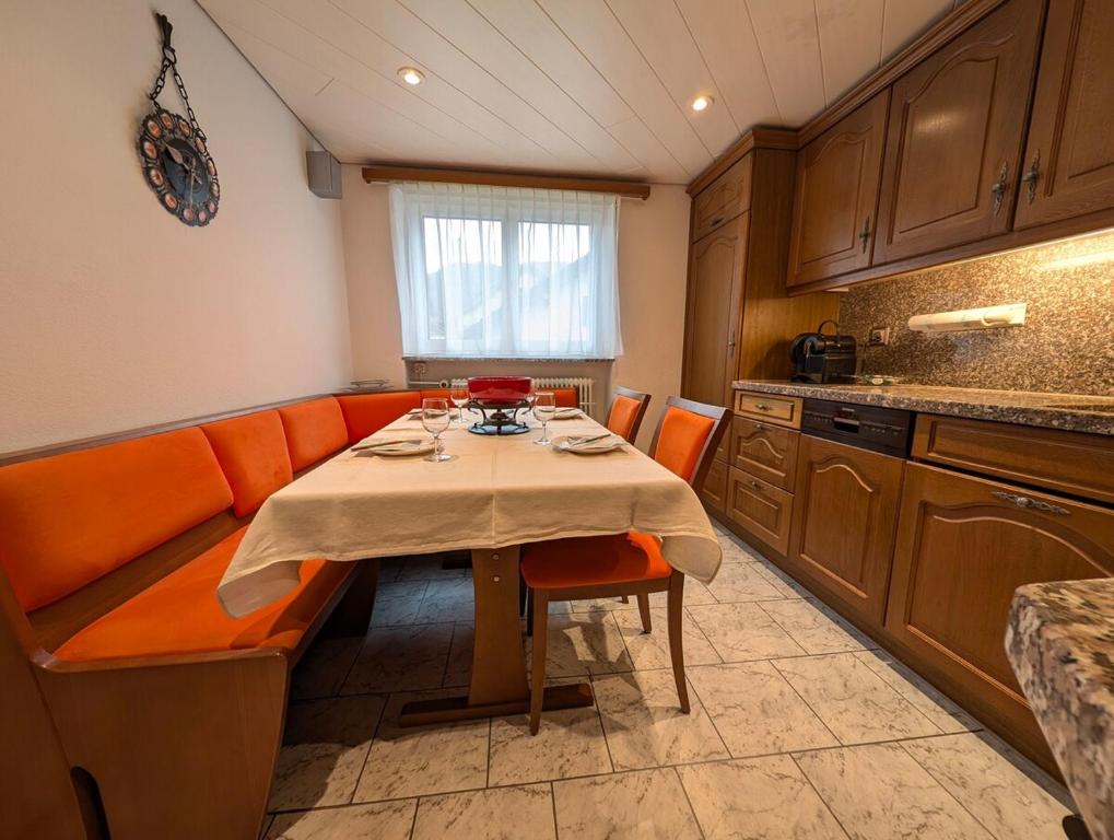Kuchyň nebo kuchyňský kout v ubytování Ferienwohnung Michels