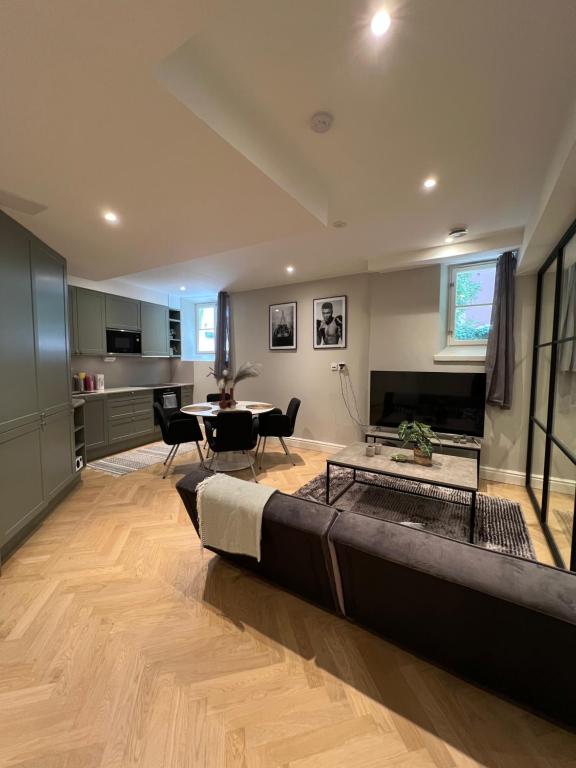 พื้นที่นั่งเล่นของ Executive Living Östermalm Apartment