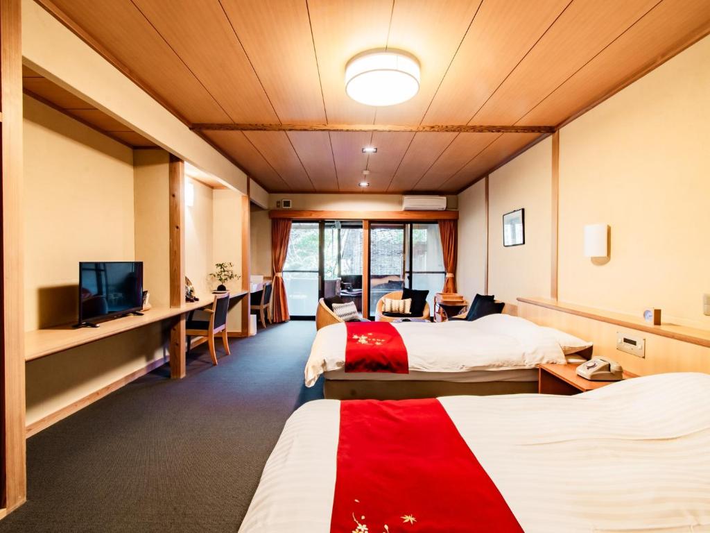 TV/trung tâm giải trí tại Kirishima Momijidani Seiryuso - Vacation STAY 63004v
