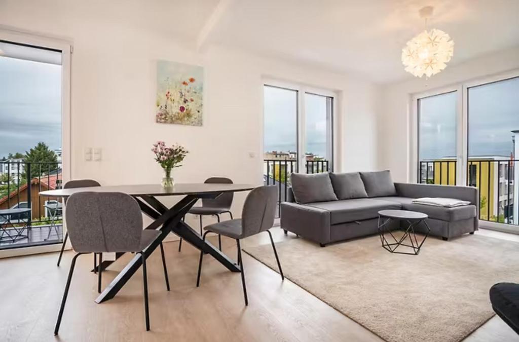 Χώρος καθιστικού στο Loft by Botanical Gardens