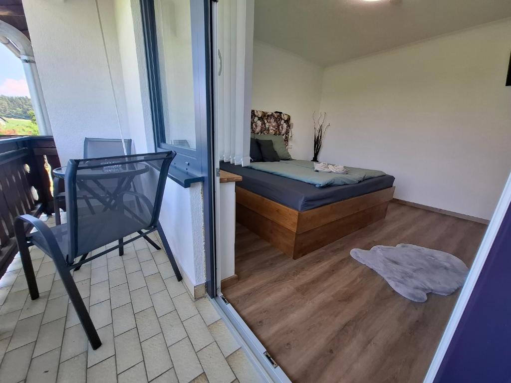 Postel nebo postele na pokoji v ubytování Die Sonnenblume