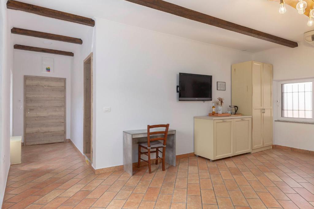 Kuchyň nebo kuchyňský kout v ubytování Ražman Wine Rooms