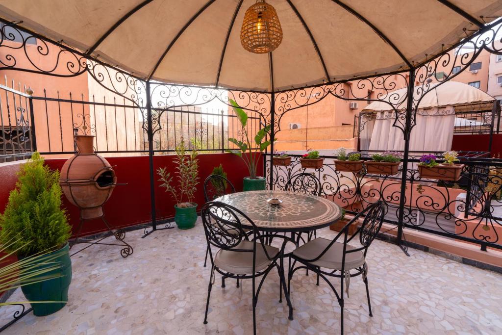 Posezení v ubytování Gueliz family Express