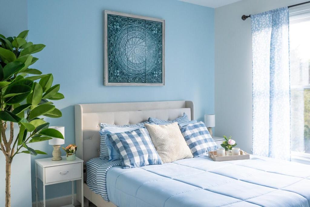 Ένα ή περισσότερα κρεβάτια σε δωμάτιο στο Scenic Mountain retreat - Country side - 1 Acre