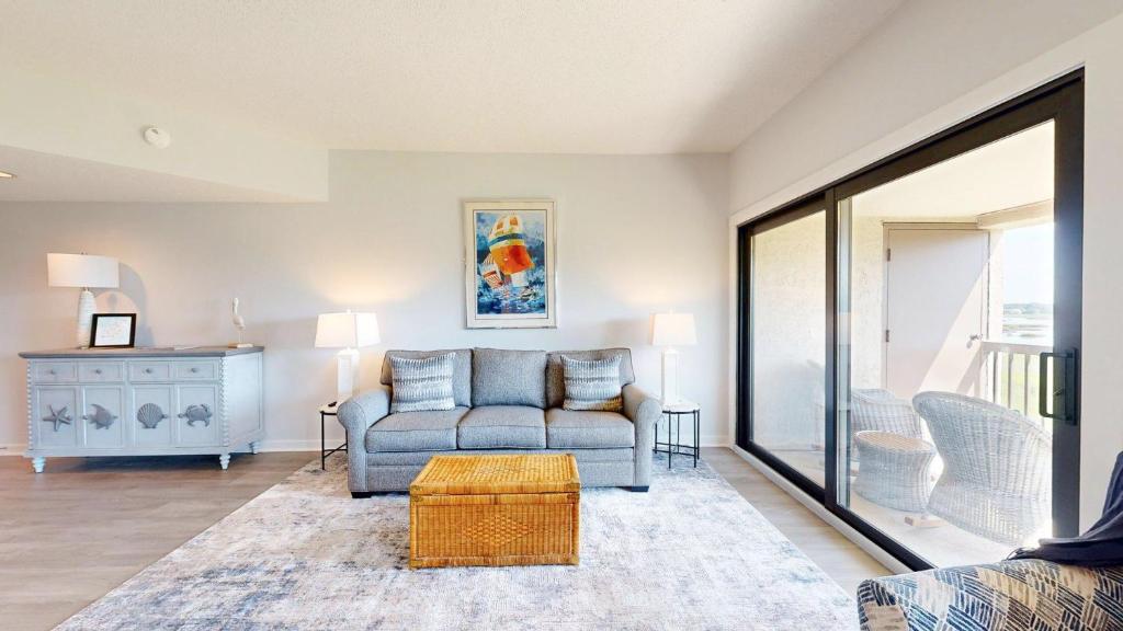 Χώρος καθιστικού στο 250 Captains Quarters