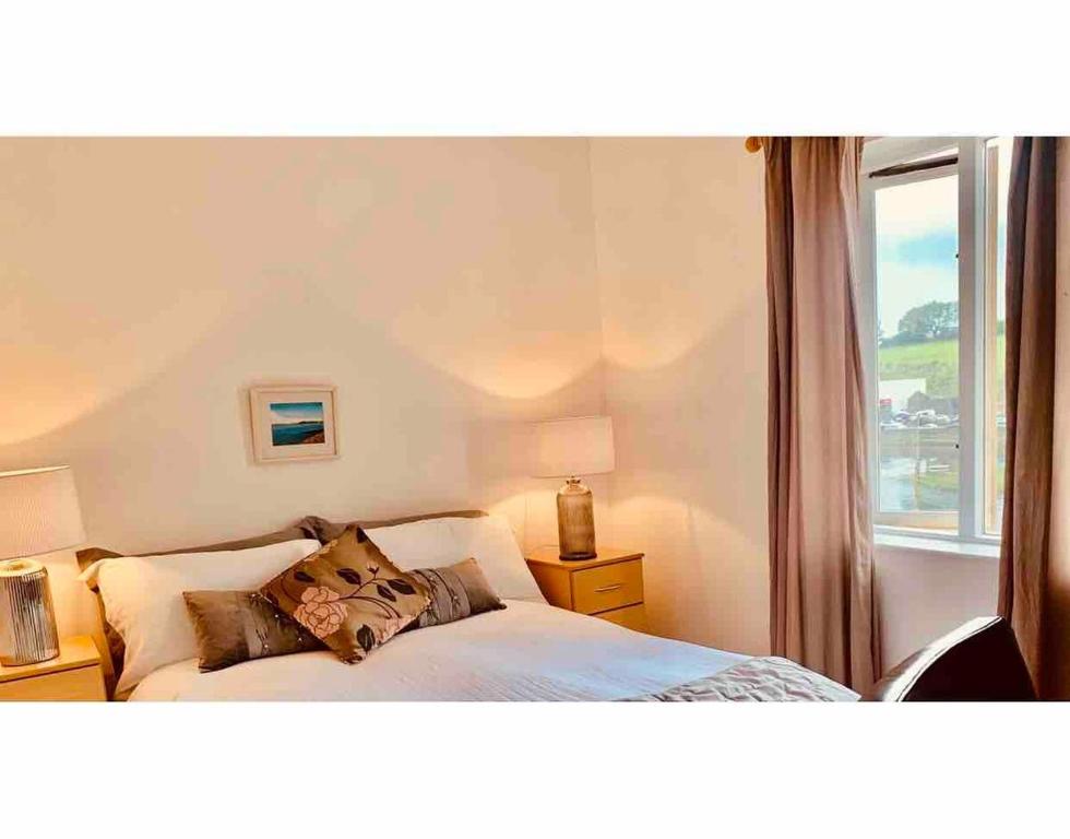 En eller flere senge i et værelse på PENTHOUSE APARTMENT Cork