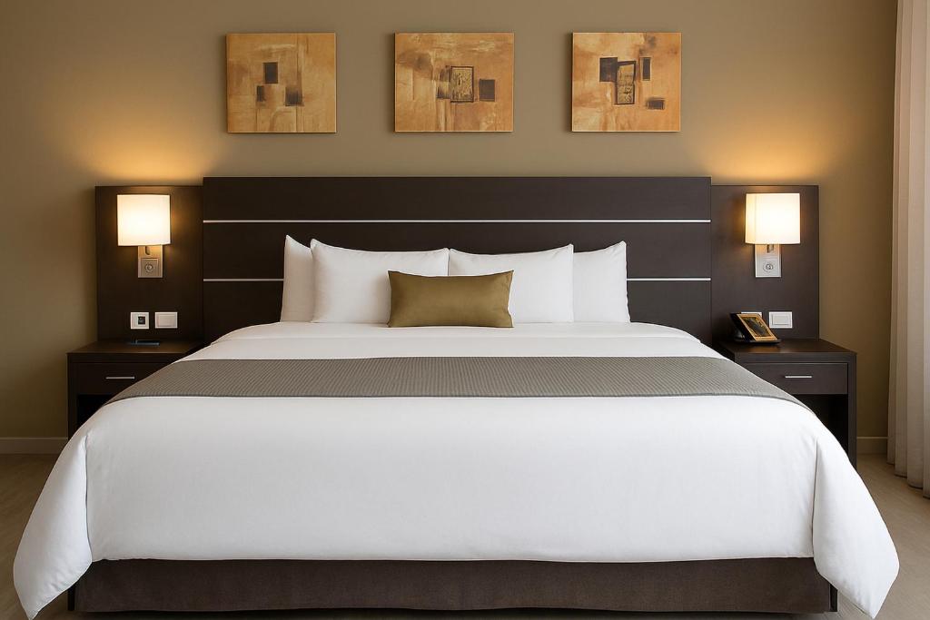 Llit o llits en una habitació de Tryp by Wyndham Panama Centro
