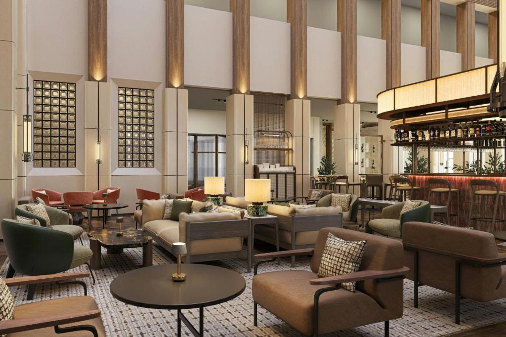 Posezení v ubytování Berlin Marriott Hotel