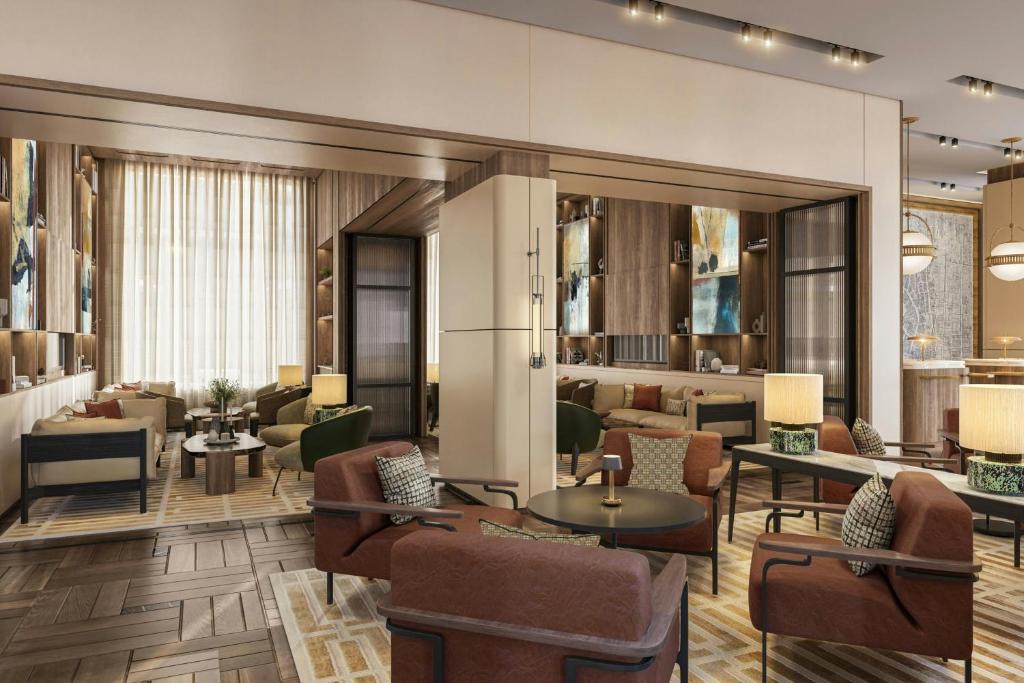 Posezení v ubytování Berlin Marriott Hotel