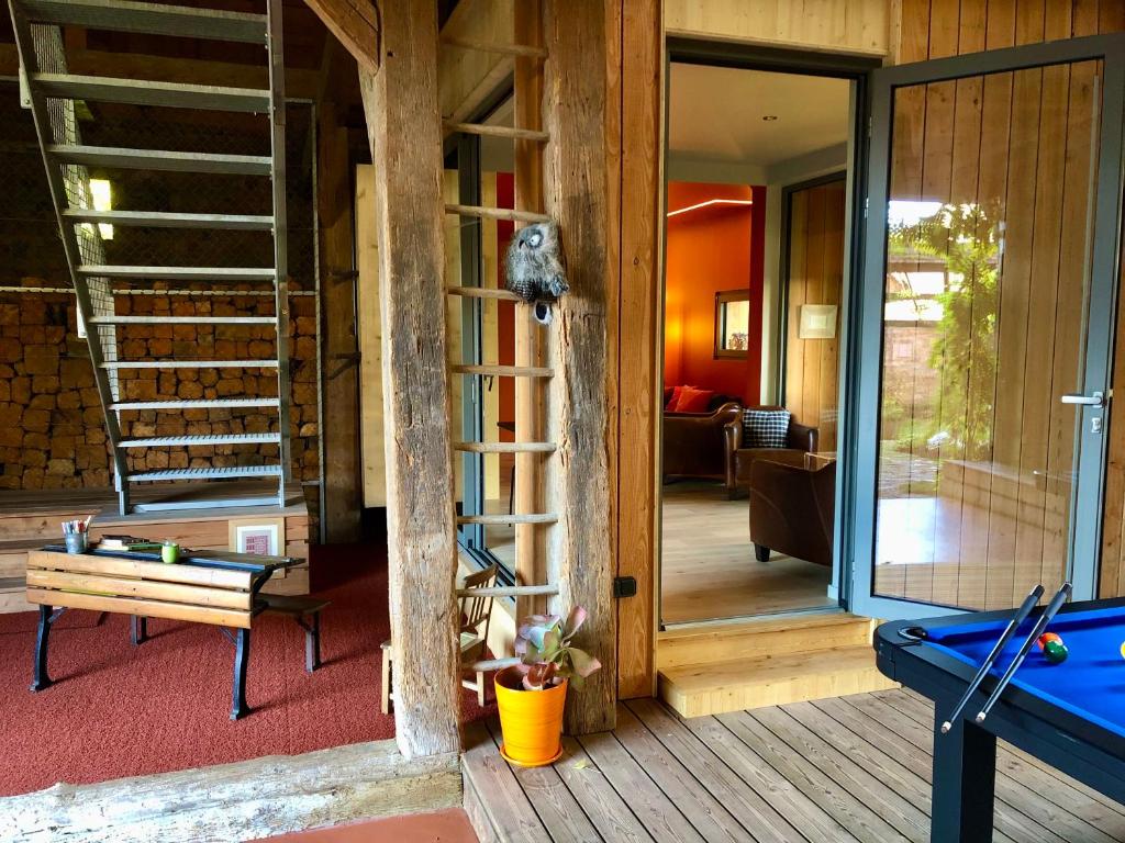 Balkón nebo terasa v ubytování B&B Le Lodge