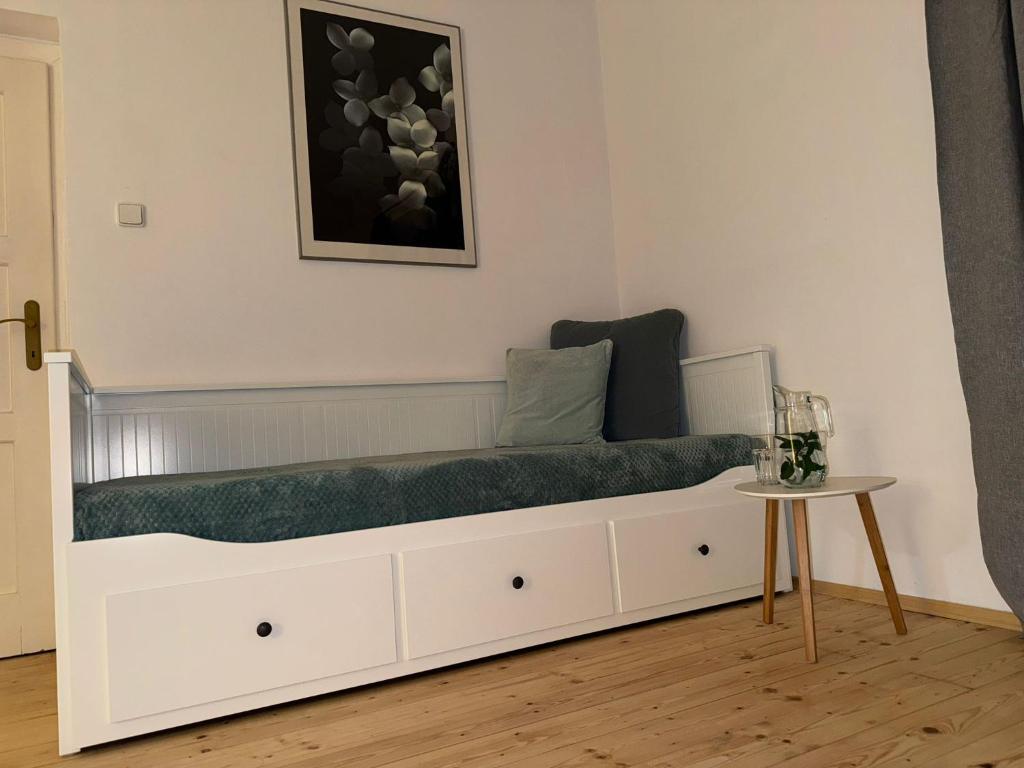Postel nebo postele na pokoji v ubytování Apartmány Kanteho grunt