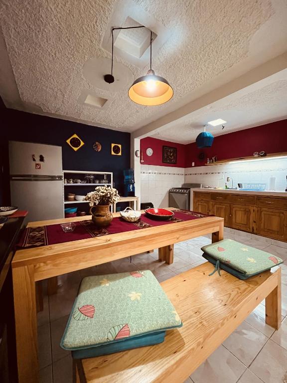 Kuchyň nebo kuchyňský kout v ubytování Gaia Guest House