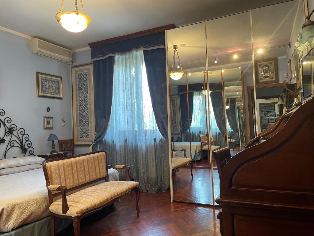 Posezení v ubytování B&B Les Fleurettes