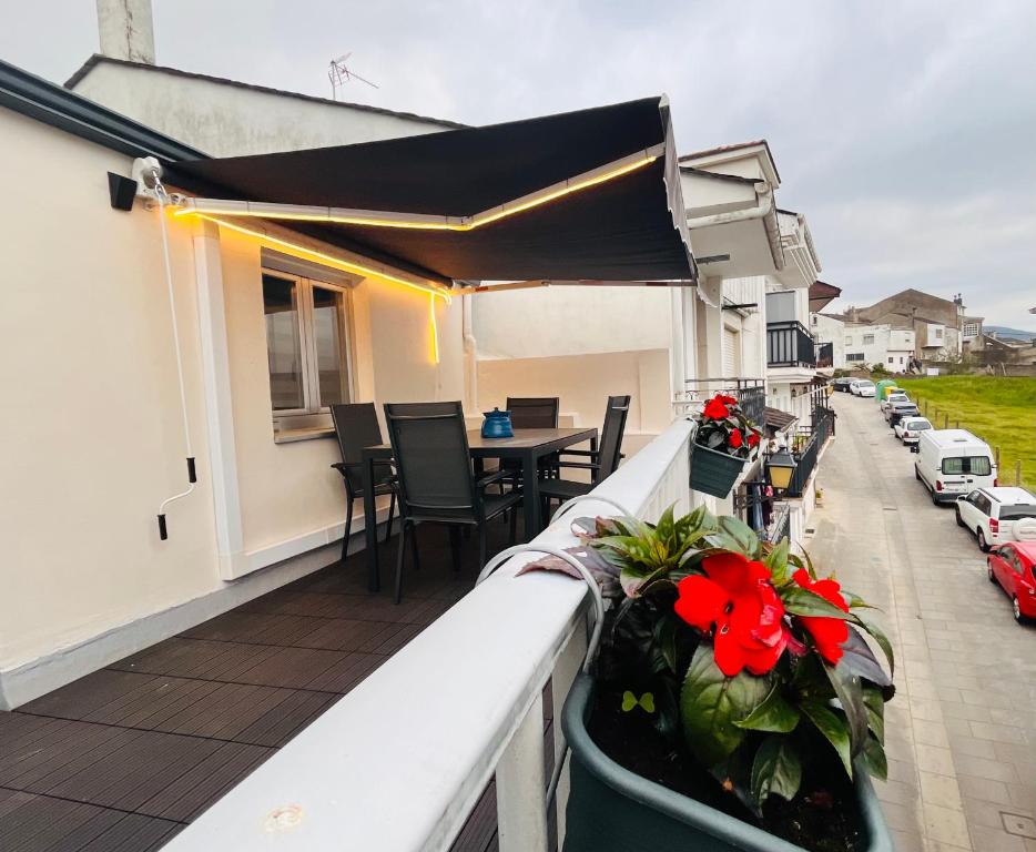 Balkón nebo terasa v ubytování Valdeflores flats