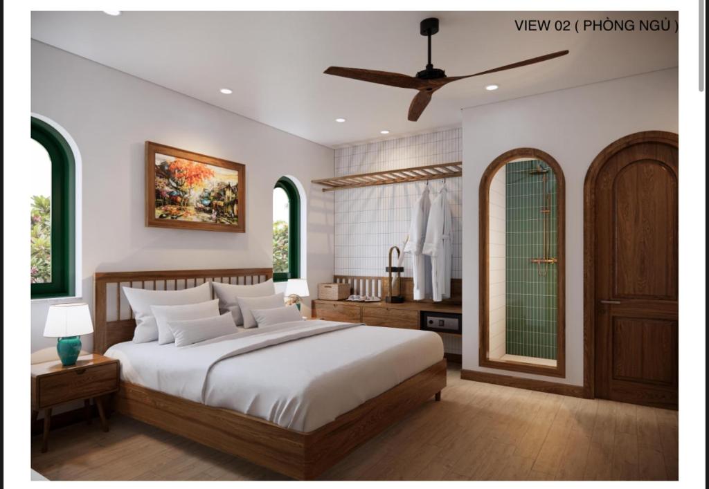 Postel nebo postele na pokoji v ubytování Vang Anh Homestay Hoi An