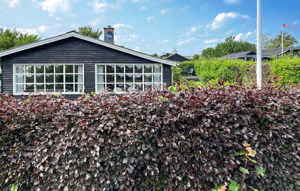 una casa con una grande siepe davanti di 3 Bedroom Cozy Home In Hejls a Hejls
