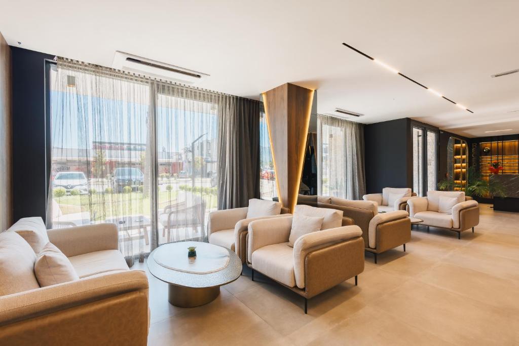 Istumisnurk majutusasutuses Hotel Teuta