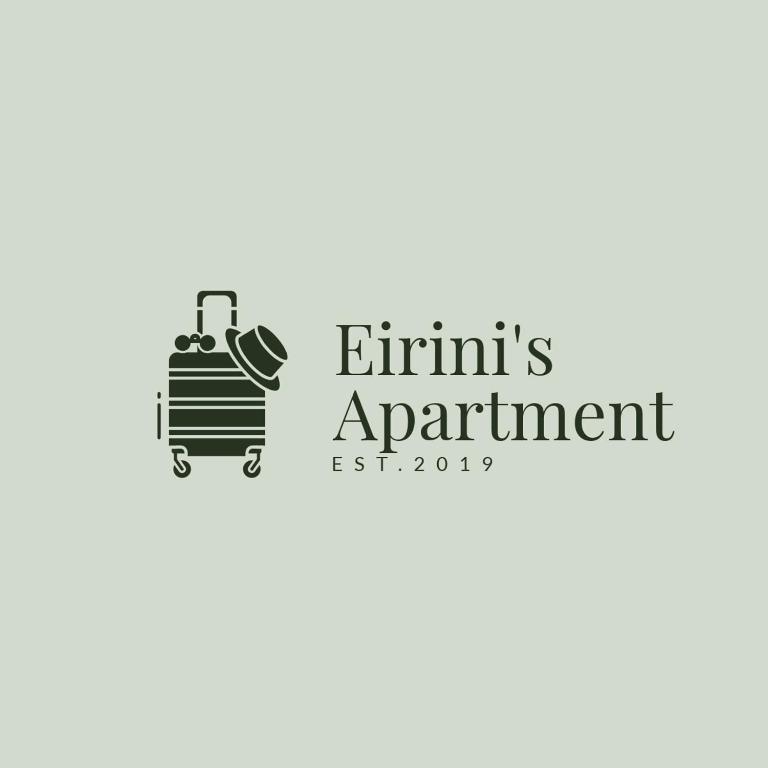 a logo for an immigrant agency at Eirini's apartment in Kanali