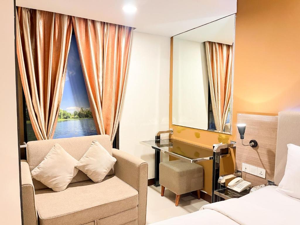 Posezení v ubytování Verse Hotel Cirebon