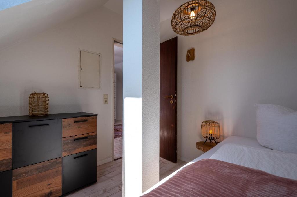 Postel nebo postele na pokoji v ubytování Hotel Waldkur