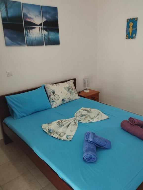 Postel nebo postele na pokoji v ubytování Villa Platskos vol 2