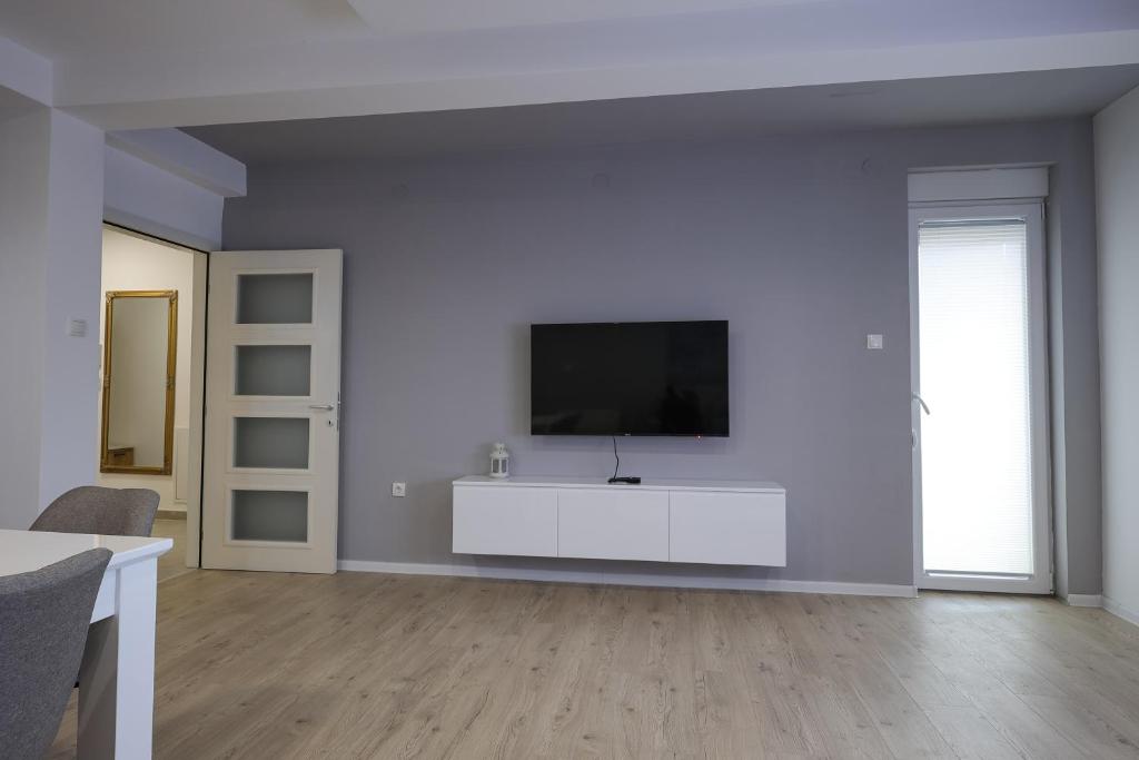 TV a/nebo společenská místnost v ubytování Apartmani Lepojevic