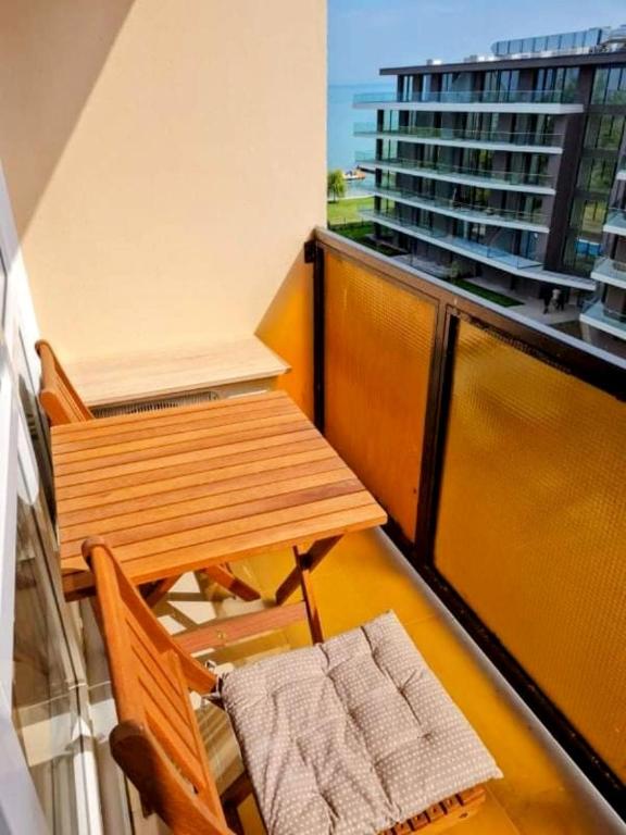 Balkón alebo terasa v ubytovaní Luna Apartman501