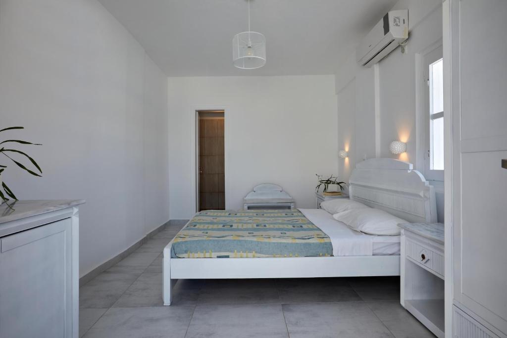 Letto o letti in una camera di Santorini View