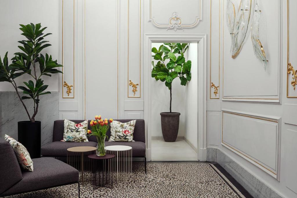 Posezení v ubytování R16 Residences Prague