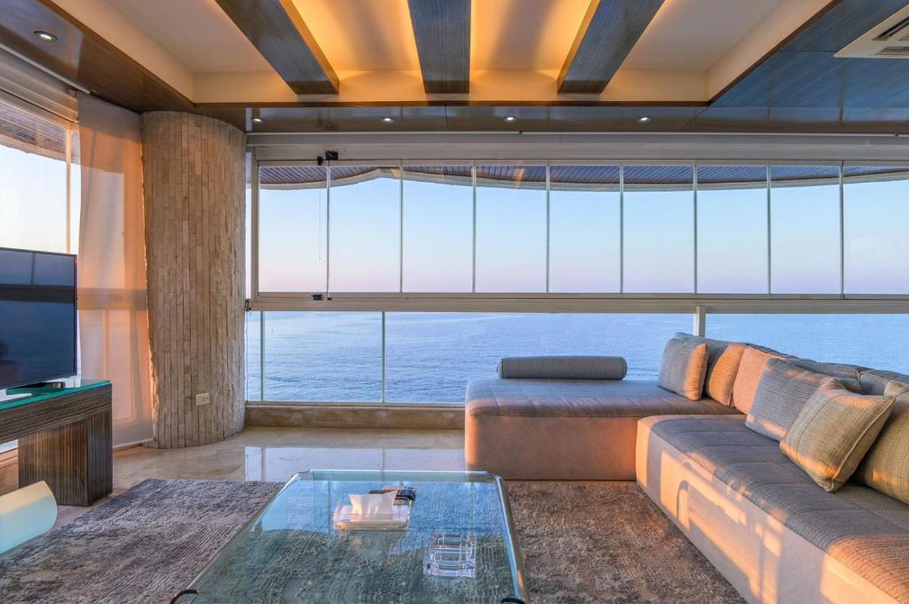 Posezení v ubytování Lahoya Suites