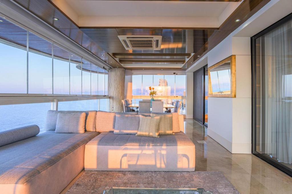 Posezení v ubytování Lahoya Suites