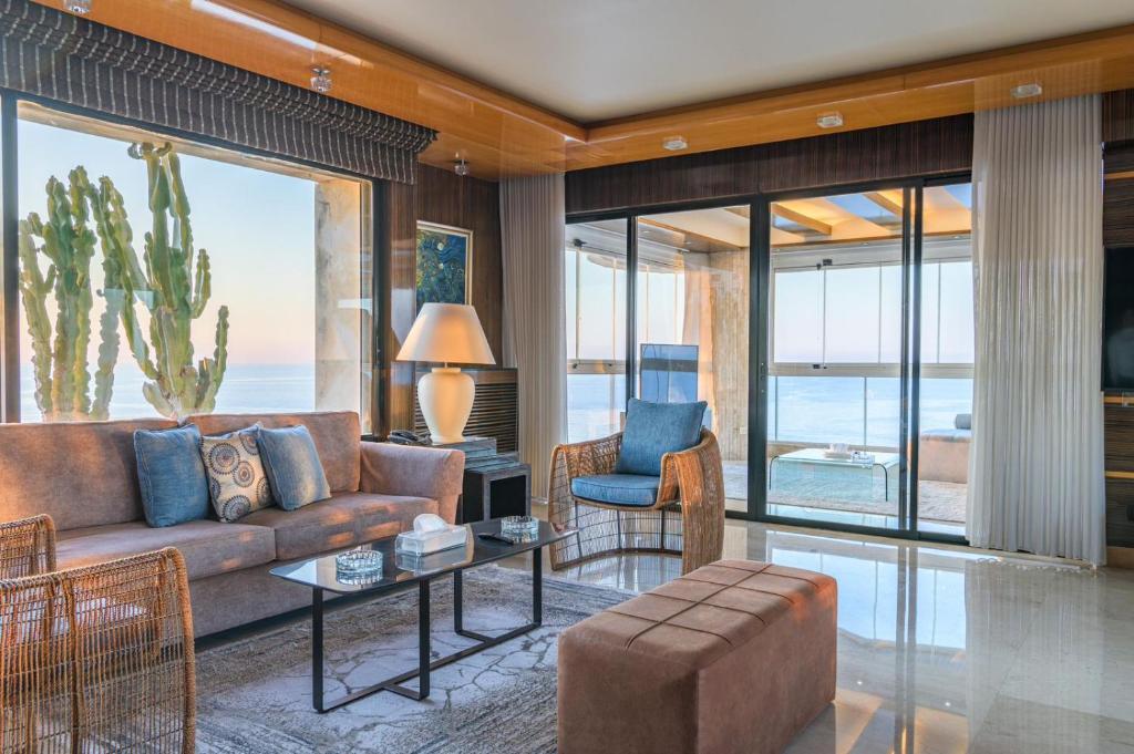 Posezení v ubytování Lahoya Suites