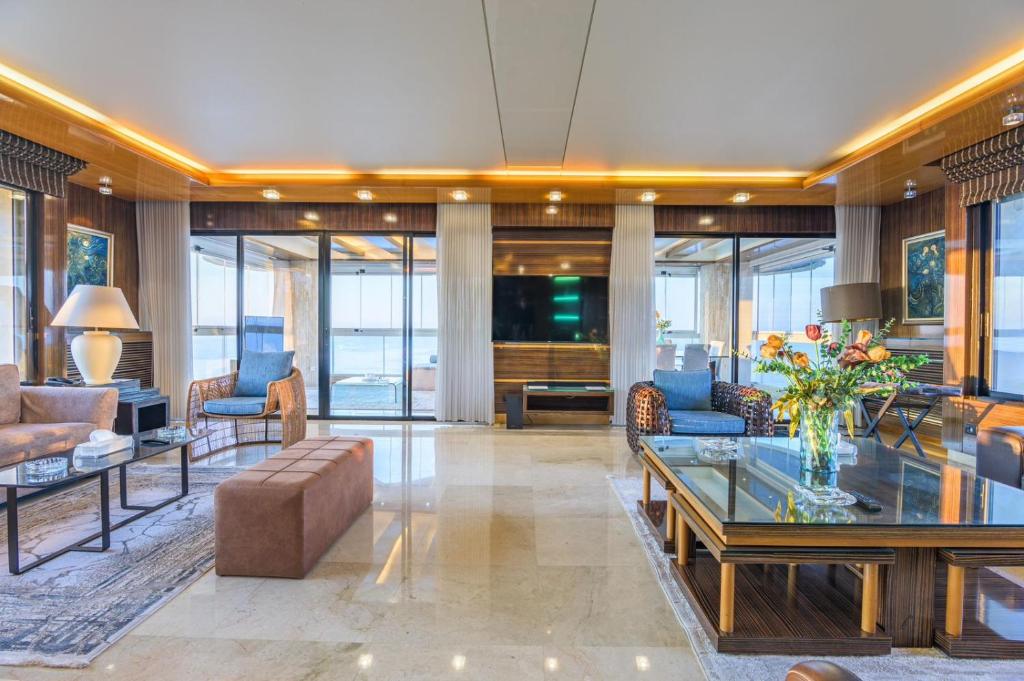 Posezení v ubytování Lahoya Suites
