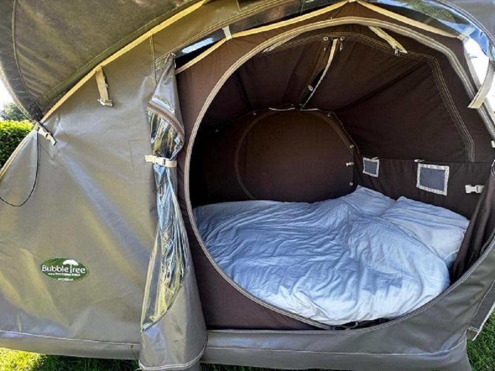 Postel nebo postele na pokoji v ubytování Camping de Charlieu - Mobile home