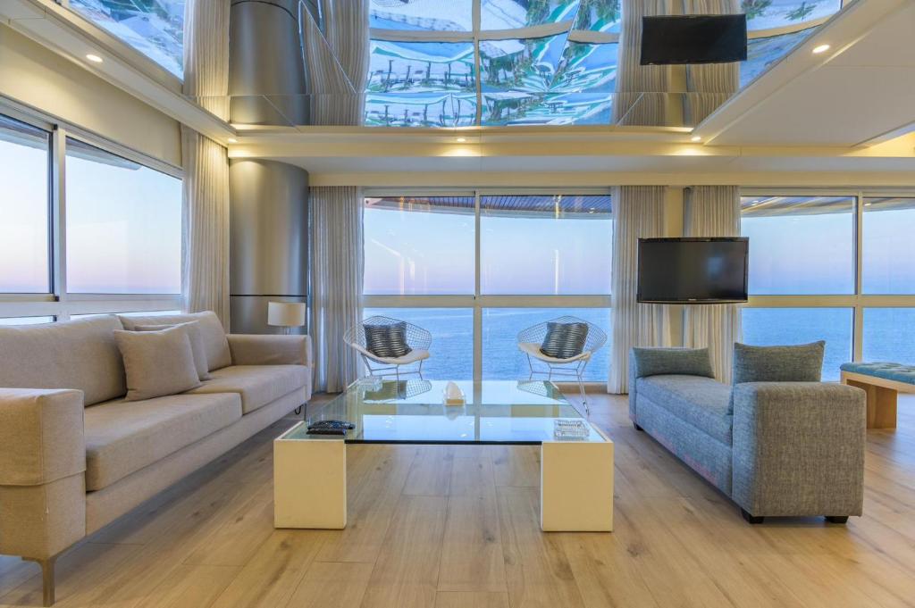 Posezení v ubytování Lahoya Suites