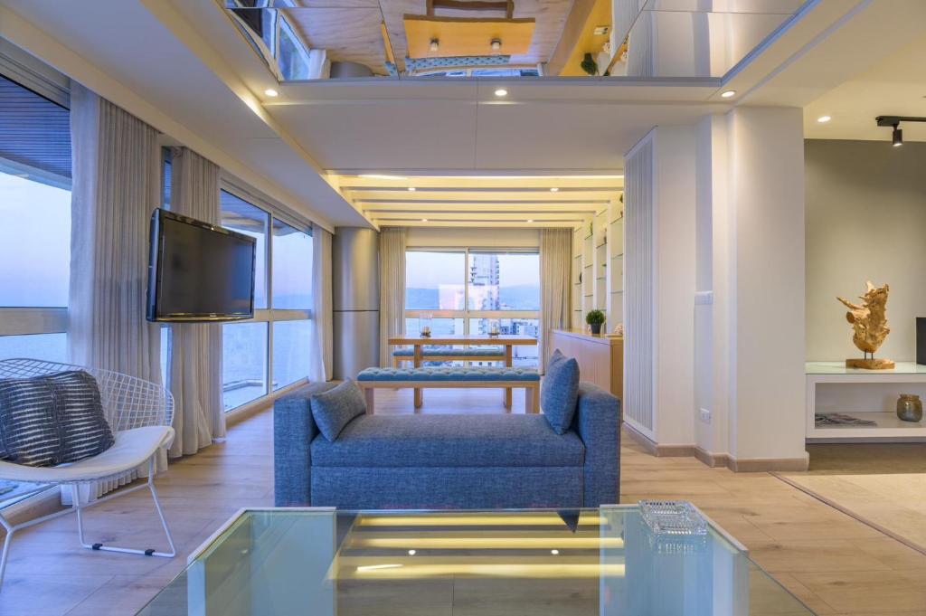Posezení v ubytování Lahoya Suites