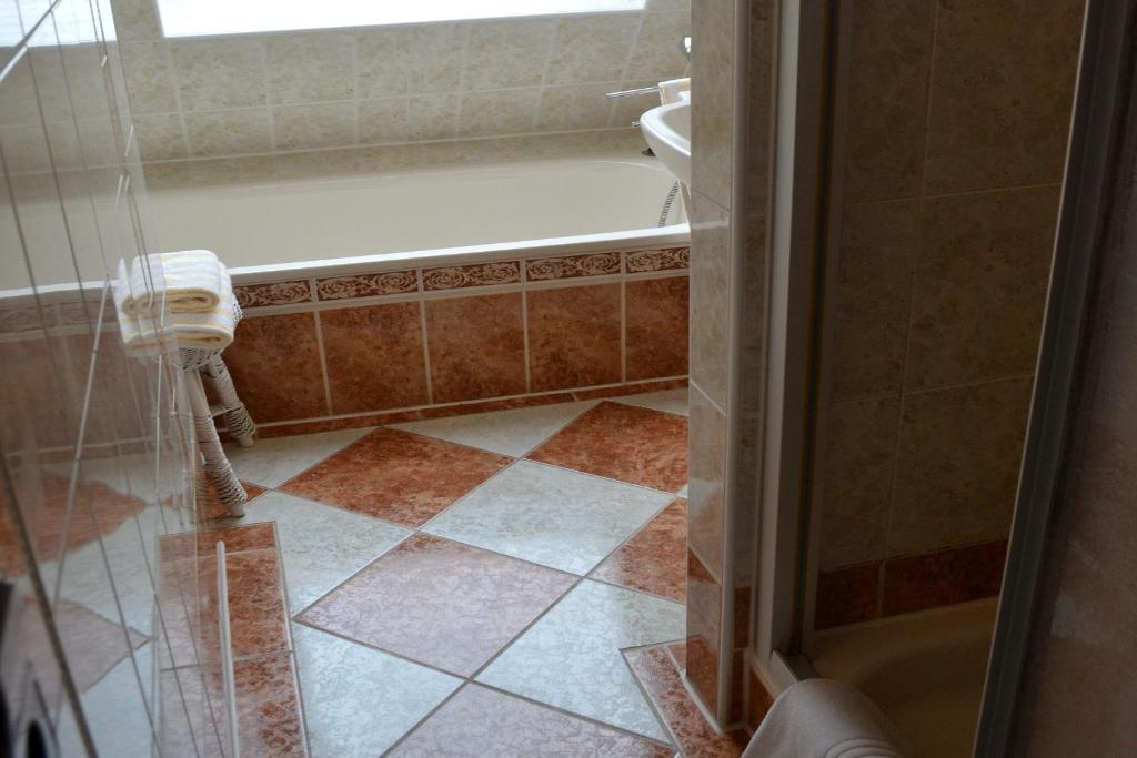 Koupelna v ubytování Haus Bachschwalbe