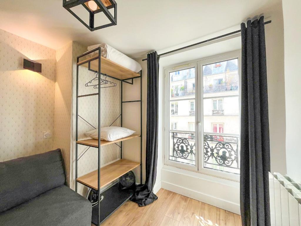 Posteľ alebo postele v izbe v ubytovaní 152 - Urban Cosy Flat in Paris