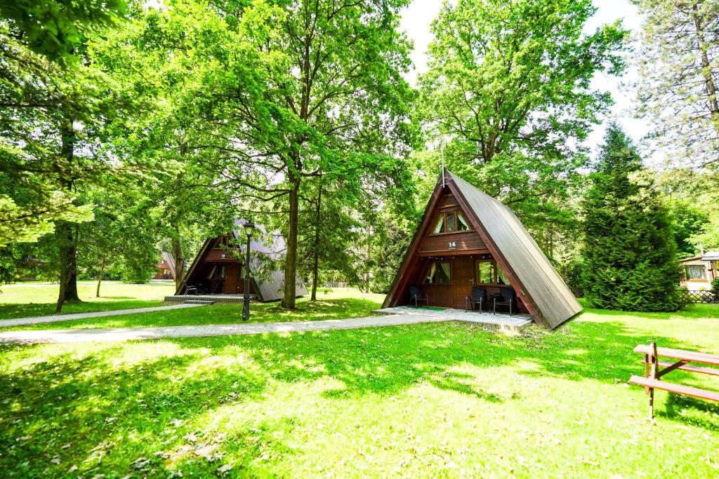 Vonkajšia záhrada v ubytovaní River Park