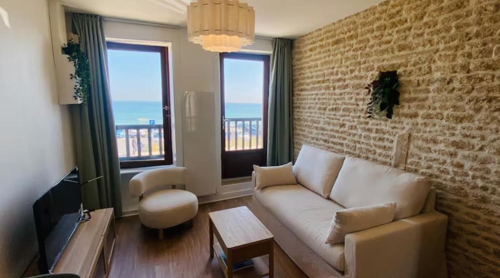 Posezení v ubytování L'Hirondelle