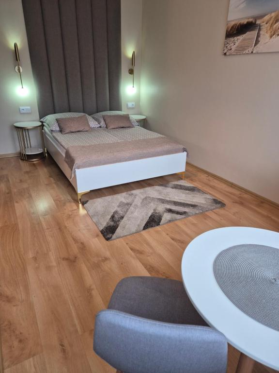 Postel nebo postele na pokoji v ubytování Willa Sternik