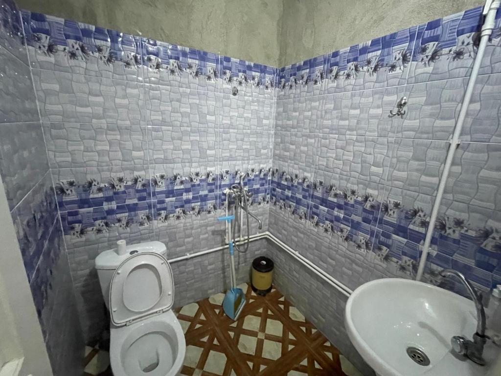 Koupelna v ubytování Iagora