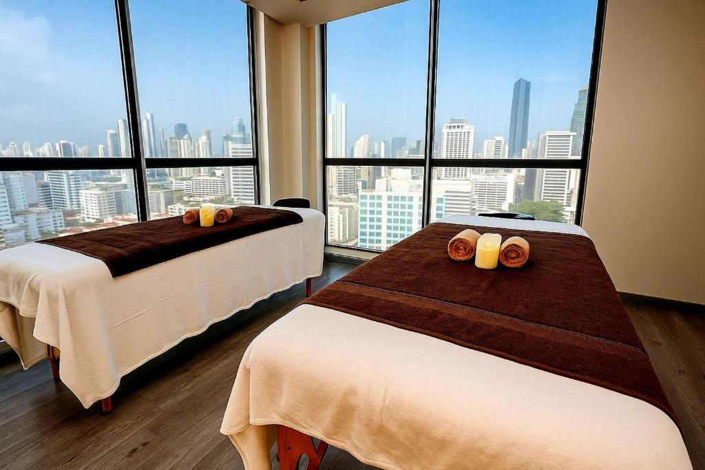 Postel nebo postele na pokoji v ubytování Tryp by Wyndham Panama Centro
