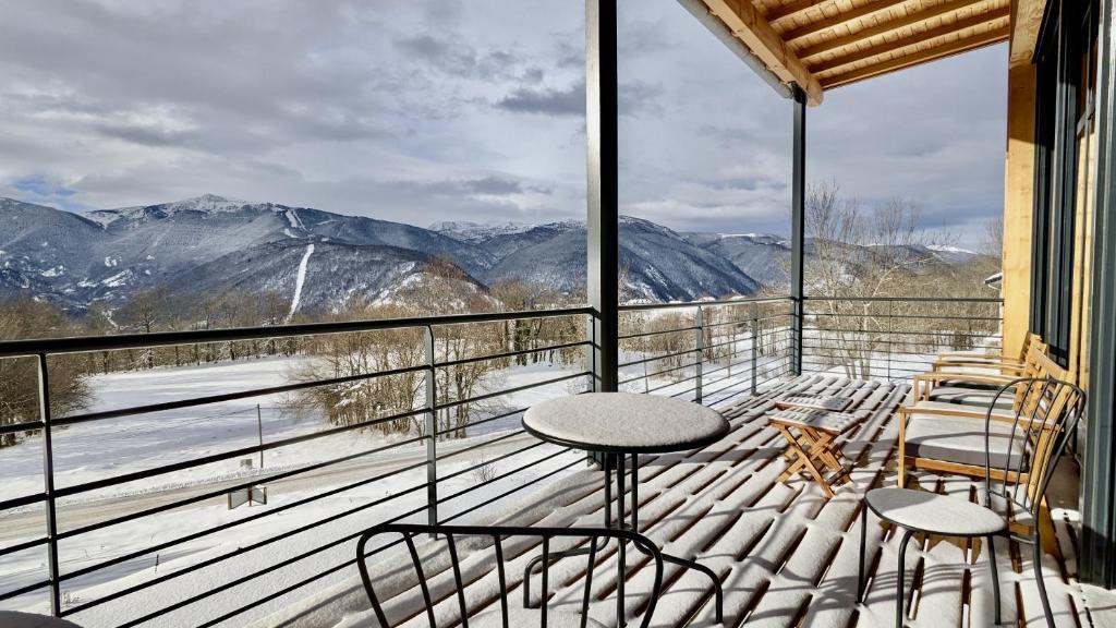 Nespecifikovaný výhled na hory nebo výhled na hory při pohledu z bed and breakfast