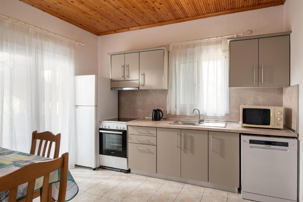 Kuchyň nebo kuchyňský kout v ubytování Villa Isabella