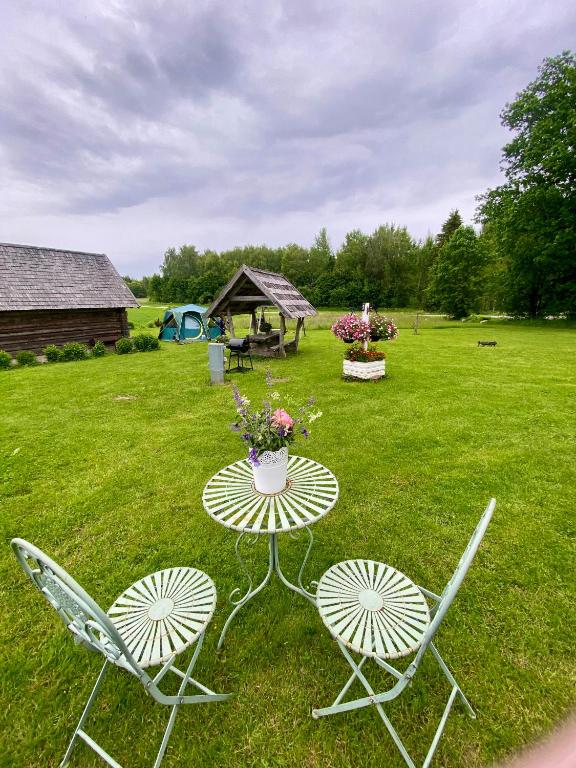 Zahrada ubytování Tagavälja talu Cottage and Sauna on a farm B&B, rural experience