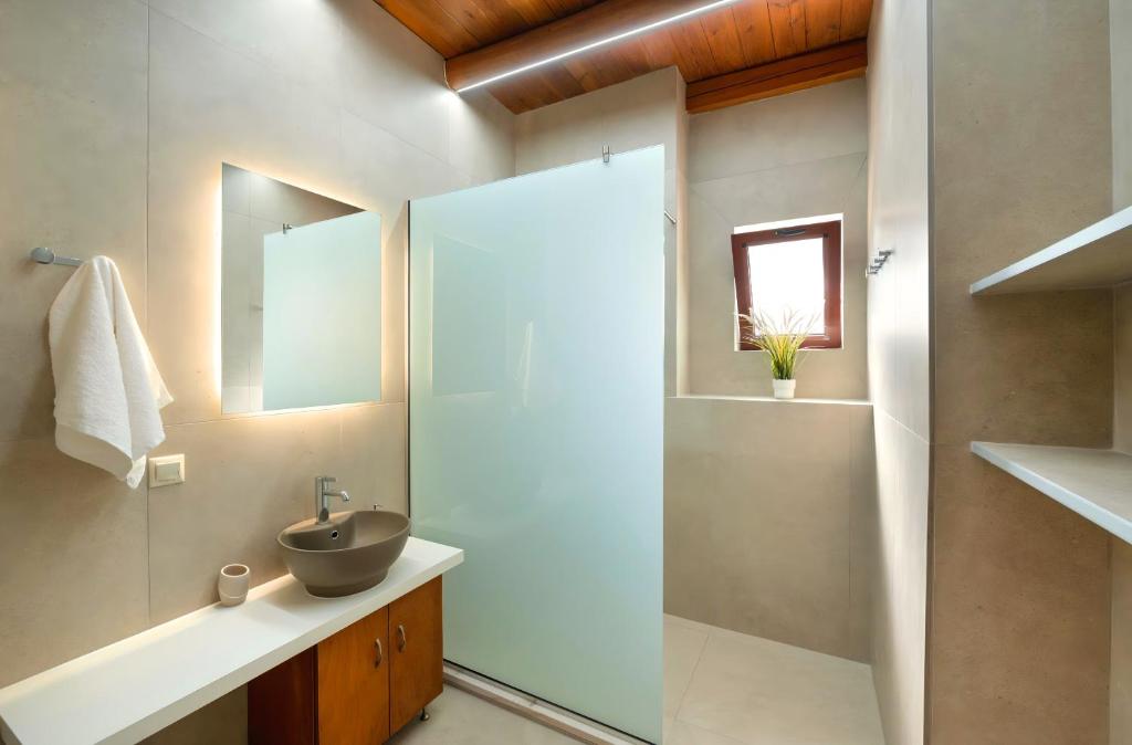 Koupelna v ubytování Cretan Dream Villa