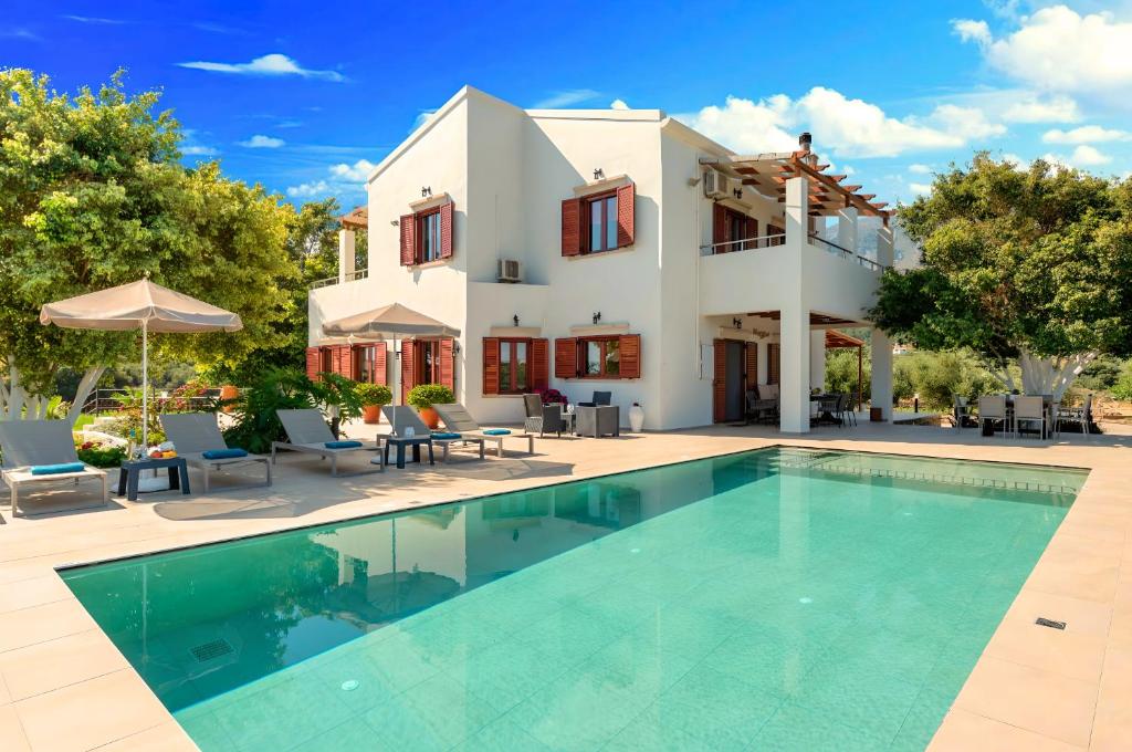 Bazén v ubytování Cretan Dream Villa nebo v jeho okolí